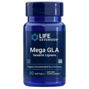 Life Extension Mega GLA z lignami sezamu - 30 kapsułek