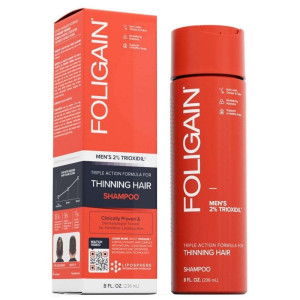 Foligain Men Szampon do przerzedzających się włosów dla mężczyzn - 236 ml