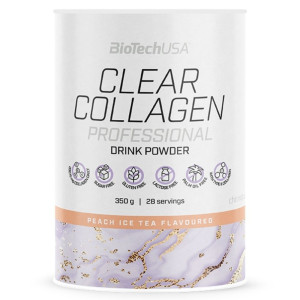 BioTechUSA Clear Collagen Professional, Napój z kolagenem, brzoskwinia Ice Tea - 350 g
