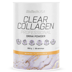 BioTechUSA Clear Collagen Professional, Napój z kolagenem, mango - 350 g