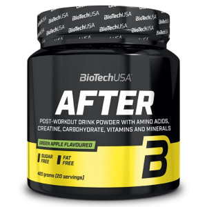 BioTech USA After napój w proszku, Zielone Jabłko - 420 g