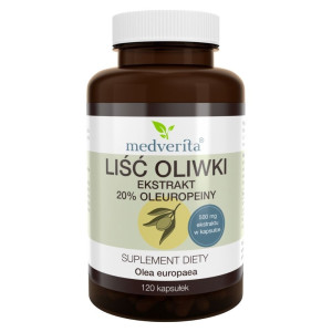 Medverita Liść oliwki 500 mg - 120 kapsułek