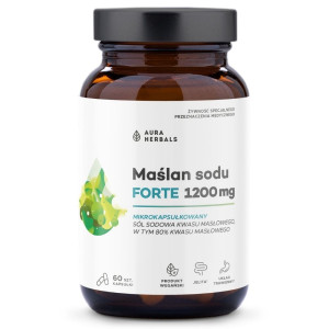 Aura Herbals Maślan sodu FORTE 600 mg - 60 kapsułek