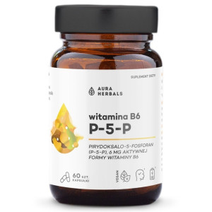 Aura Herbals Witamina B6 P-5-P 6 mg - 60 kapsułek