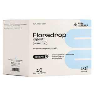 Aura Herbals Floradrop digest, Prebiotyk - 10 saszetek