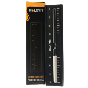 Bilovit Aluminiowa klepsydra do sauny czarna