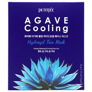 Petitfee Agave Cooling Hydrożelowa maska do twarzy - 5 sztuk