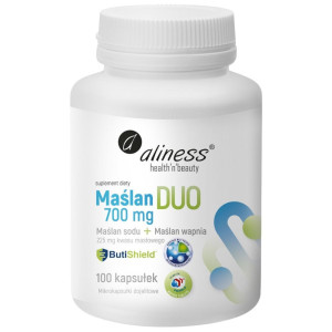 Aliness Maślan DUO (wapnia + sodu) 700 mg - 100 kapsułek