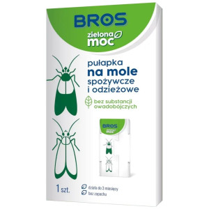 Bros Zielona Moc Pułapka na mole spożywcze i odzieżowe - 1 sztuka