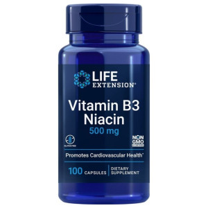 Life Extension Witamina B3 Niacyna 500 mg - 100 kapsułek