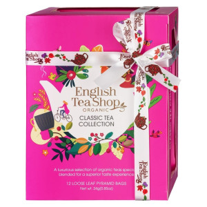 English Tea Shop Classic Tea Collection Pink, Zestaw herbat - 12 piramidek