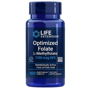 Life Extension Wzmocniony Optymalizowany Folian 1700 mcg - 100 tabletek