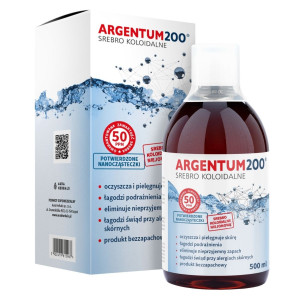 Aura Herbals Argentum200 Srebro Koloidalne 50 ppm, tonik - 500 ml