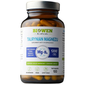Biowen Taurynian Magnezu 600 mg - 100 kapsułek
