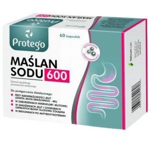 Protego Maślan sodu 600 mg - 60 kapsułek