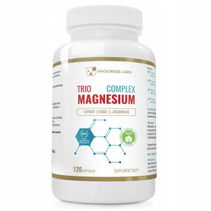 Progress Labs Trio Magnesium Complex Magnez 400 mg - 120 kapsułek