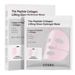 COSRX Peptide Collagen Glow Hydrożelowa maska w płachcie - 3 sztuki