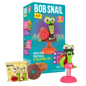Bob Snail Zabawka z przekąską jabłko-gruszka - 20 g