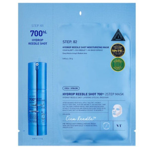 VT Cosmetics Hydrop Reedle Shot 700 2-etapowa hydrożelowa maska - 1,5 g + 27 g