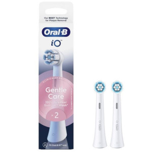 Oral-B Heads iO Gentle Care Końcówki do szczoteczki elektrycznej, białe - 2 sztuki