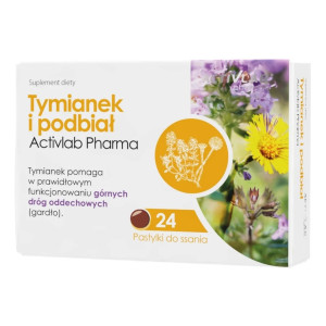Activlab Pharma Tymianek i Podbiał - 24 pastylek