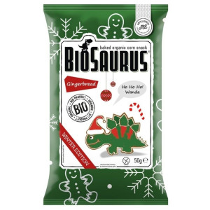 McLloyd's BioSaurus Chrupki kukurydziane bezglutenowe, piernikowe - 50 g