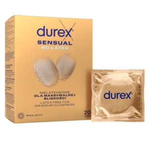 Durex Sensual No Latex Prezerwatywy cienkie, bez lateksu - 20 sztuk