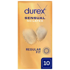 Durex Sensual No Latex Prezerwatywy cienkie, bez lateksu - 10 sztuk