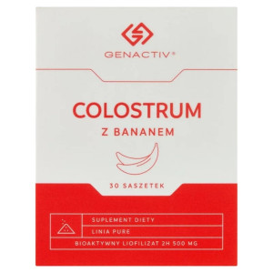 Genactiv Colostrum z bananem - 30 saszetek