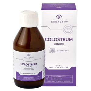 Genactiv Colostrum Junior, czarny bez - 150 ml