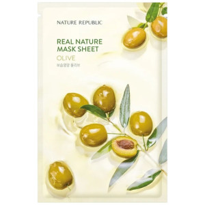 Nature Republic Real Nature Maska w płachcie z ekstraktem z oliwek - 23 ml