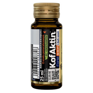Olimp Kofaktin Forte Shot + żeń-szeń, pomarańcza - 25 ml