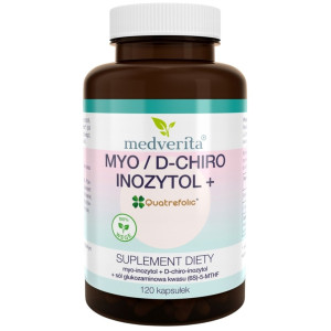 Medverita Myo/D-chiro inozytol + Quatrefolic® - 120 kapsułek