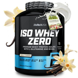 BioTechUSA Iso Whey Zero, Wanilia - 1816 g