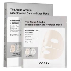 COSRX Arbutin Discoloration Hydrożelowa maska w płachcie - 3 sztuki