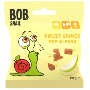Bob Snail Przekąska jabłko-gruszka bez cukru - 20 g