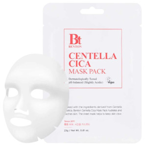 Benton Goodbye Redness Centella Łagodząca maska w płachcie - 10 sztuk