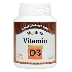 Alg-Borje Witamina D3 2500 IU - 150 tabletek