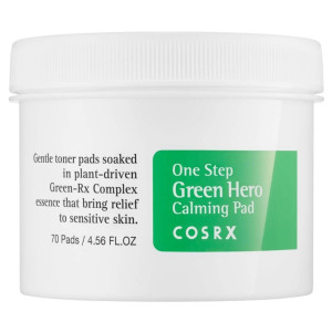 COSRX One Step Green Łagodzące płatki do twarzy - 70 sztuk