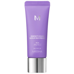 Missha M Perfect Cover Krem BB z serum SPF50+ - 50 ml : Odcień - 21 light beige
