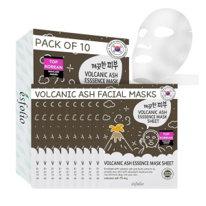 Esfolio Pure Skin Volcanic Ash Maska w płachcie oczyszczająca pory - 10 sztuk