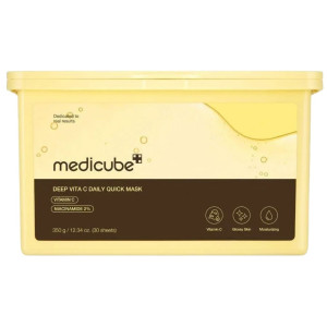 Medicube Deep Vita C Daily Rozświetlające maski w płachcie do twarzy - 30 sztuk