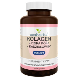 Medverita Kolagen + Dzika Róża + Kadzidłowiec + OptiMSM® - 100 kapsułek