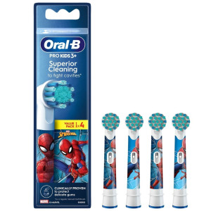 Oral-B Heads Spiderman Końcówki do szczoteczki elektrycznej Spiderman - 4 sztuki
