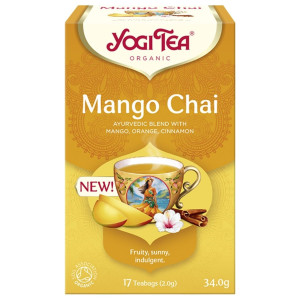 Yogi Tea Mango Chai Herbata z mango, pomarańczą i cynamonem - 17 saszetek