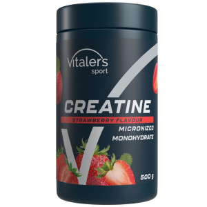 Vitaler's Sport Mikronizowany Monohydrat Kreatyny 5000 mg, Truskawka - 500 g