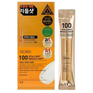 VT Cosmetics Vita Light Reedle Shot 100 Mikroigłowy booster do twarzy - 10 x 2 ml
