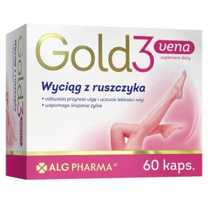 ALG Pharma Gold 3 Vena Wyciąg z ruszczyka - 60 kapsułek