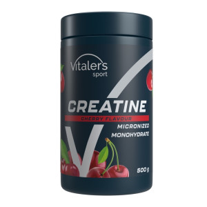Vitaler's Sport Mikronizowany Monohydrat Kreatyny 5000 mg, Wiśnia - 500 g