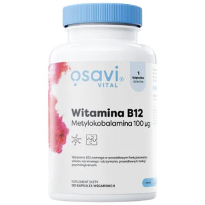 Osavi Witamina B12 Metylokobalamina 100 mcg  - 120 kapsułek